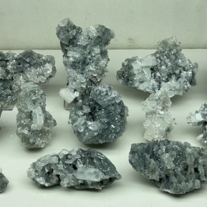 Fully Formative & Water Clear Crystals Of Apophyllite on Chalcedony Mountain Matrix .  #AM-04