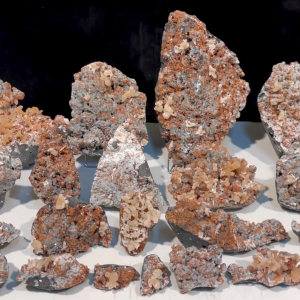 Orange Stilbite & Orange Small Heulandite Crystals Lot-128